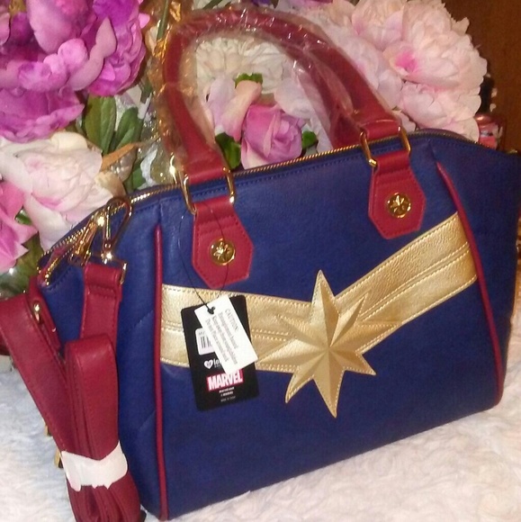 Loungefly Handbags - NWT Captain Marvel Loungefly Satchel Bag
